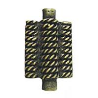 Emenee OR224-ABR Premier Collection Triple Rope Design 1-3/4 inch x 1-1/4 inch in Antique Matte Brass Charisma Series